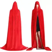 Adult Halloween Velvet Cape Cape Medieval Costume Witch sorcerer Vampire