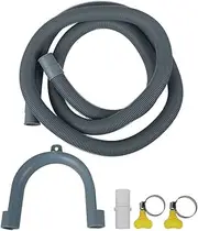 Washing Machine Drain Pipe 2m Soft Universal Washing Machine and Dishwasher Extension Pipe Universal Flexible Drain Hose Water Pipe (2m-20mm)