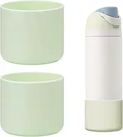 2 PCS Silicone Water Bottle Boot for Owala FreeSip 32 Oz, Anti-Slip Protective Sleeve Bottom Bumper Protector for Twist and Flip Stainless Steel Water Bottles