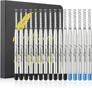 [nekigoen] Ballpoint refills Work for Most Brands Ballpoint Pens with Smooth Writing Ink Pen Refills,Replaceable Medium Point Parker Ballpoint Pen ink Refills Office School Supplies Pack of 15(mix)