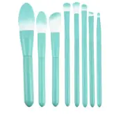 8 Pcs Makeup Brush Set Concealer Blusher Brush Light Blue
