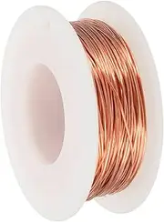 uxcell 99.9% Pure Copper Wire for Jewelry Making, 22 Gauge (0.6mm) Copper Craft Wire 100 Feet Beading Jewelry Making Supplies for Crafting Wreath Electroculture Gardening
