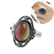 Retro Mood Ring Temperature Emotion Feeling Colour Changing Adjustable Rings NEW