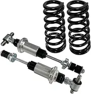 eLifecenter 1 Pair Front Coil Over Shock Kits w/500 lbs Spring Compatible for A F X G Body SBC Small Block, CO_GM_123