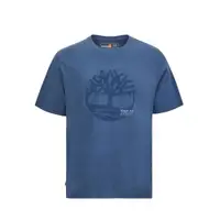 在飛比找蝦皮購物優惠-TIMBERLAND｜中性款深藍色大 Logo 短袖T恤|A