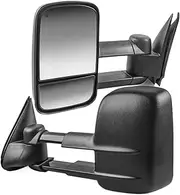 Pair Of Powered Heated Towing Side Mirrors Compatible Compatible With 1999-2000-2001 2002 Chevrolet Silverado GMC Sierra Suburban