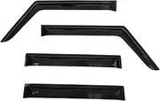 Side Window Deflector Weather Shield Shelters Wind Rain Shade Visor Guard Compatible for Jeep Wrangler 2/4 Door JK 2007-2018 JL 2018-2022(for JL 18-22 4 Door)