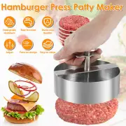 Burger Press Stainless Steel Hamburger Press Patty Maker Adjustable Burger✲