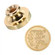 Alphabet P Wax Seal Stamp Initial Letter Sealing Wax Stamp Retro Brass Head