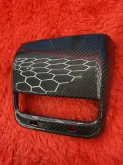 Tesla 2017-2023 Model 3/Y Genuine Real Carbon Fiber Rear AC Vent Cover. Gloss