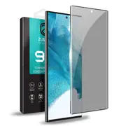 ZUSLAB Galaxy S22 Ultra Privacy Screen Protector Tempered Glass Case Friendly 9H Hardness Anti Spy for Samsung