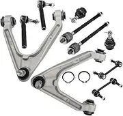 control arm 10x Front Control Arm Ball Joint Tie Rod Sway Bar Link Compatible With Hummer H3 2006 2007 2008 2009 2010
