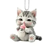 Acrylic flat personalized creative cat decoration pendant E