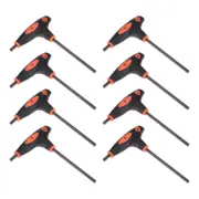 8pcs 6mm Hex Key T-Handle Dual End Wrench Spanner, Metric S2 Steel