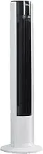 3 Speed Settings Tower Fan, 60° Oscillating Fan for Home/Office, Portable Bladeless Standing Fan 2H Timer, White