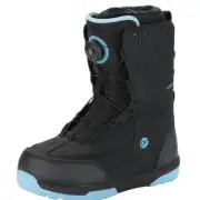 DEERFAMY Snowboard Boots Step on for Men, Black/Blue Size 8.5