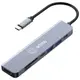 【送64G記憶卡+LED指尖血氧儀】artmo USB-C 7in1 Hub 七合一多功能轉接器(帶線款)