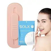 Refillable Floss Case | Travel Floss Professional Dispenser Automatic | Two-Way Floss Pick Dispenser, Floss Holder Reusable, 110 Floss Picks, For Oral Care