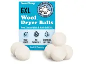 Wool Dryer Laundry Balls XL Natural Fabric Softener Smart Sheep Baby Safe 6 Pack