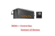 VoltX 12V 300Ah Lithium Battery + Switch Panel ON-OFF Control Box (Connect 12 Devices)