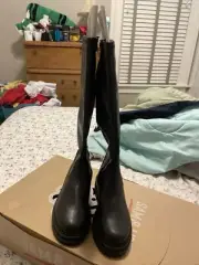 Sam & Libby Women’s Black Boots Size 6 Sadie Tall Stretch Boots, New in Box