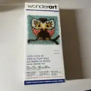 Wonderart Latch owl Hook Kit Hoot 12" Square New Made in USA #426112 EZ