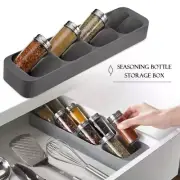 8 Slots Drawer Condiment Seasoning Bottle Storage Holder Storage Organizer