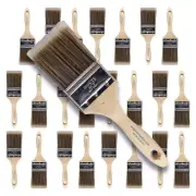 24PK 2.5" Flat House Wall,Trim Paint Brush Set Home Exterior or Interior Brushes