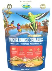 Vetafarm Finch and Budgie Crumbles Pet Bird Canary Budgerigar 450g