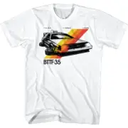 Back to The Future BTTF 35 Retro Stripes Men's T Shirt