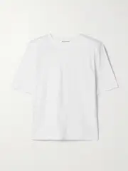 [The Frankie Shop] The Frankie Shop - Carrington Cotton-jersey T-shirt - White - small small White