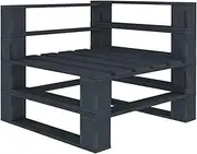 Garden Bench Garden Pallet Corner Sofa Wood Grey