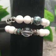 2 PC Handmade Bohemian Beaded Stackable Stretch Bracelet Set New 9950