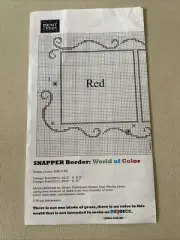 Bent Creek Snapper Border: World Of Color Cross Stitch With Phrase- NEW