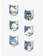 Attack on Titan x Sanrio ENAMEL PIN OPENED BOX YOU CHOOSE NEW