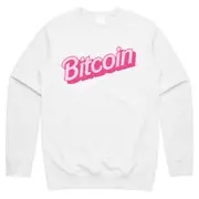Bitcoin Pink Retro Jumper Sweater Sweatshirt Funny Cryptocurrency Crypto BTC Doge Coin Ethereum Meme CrewneckHoodie sweatshirt