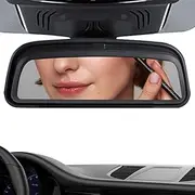 Fizepgo Rear View Mirror | Car Sunglasses Storage Box Rearview Mirror | Up Down Left Right Adjustable Tool, Wide Angle Organizer for Caravan, Minivan, Truck, Sedan