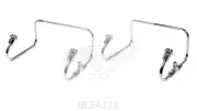 Blower shop Dual Inlet Fuel Line Kit Holley 4150 Polished SS 4372