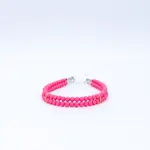 BUBBLEGUM DOUBLE STAND PINK BEAD HANDMADE DOG COLLAR