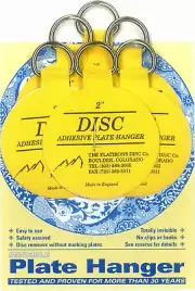 Juego de perchas adhesivas para platos Flatirons (perchas de 6 a 2 pulgadas)
