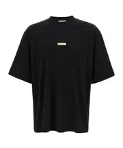 Marni Logo Patch Drop Shoulder T-Shirt IT52,IT50,IT48,IT46 black