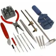 16pc Watch Back Opener Repair Tool Set Kit Band Pin Strap Link Remover Hand Tool