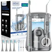 Electric Toothbrush with Water Flosser Combo, 2 in 1 Professional Denatl Flos...