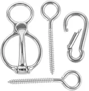 Horse Tie Ring Hardware Portable Stainless Steel Tie Ring for Long-Lasting Use