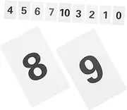 HONMEET 11pcs Set Weddings Table Number Cards Number Cards for Desk White Plastic Wedding Reception Table Numbers Table Number Assortment