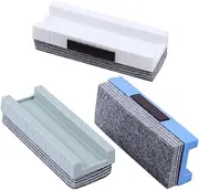 KALLORY Convenient Groove Design Felt Eraser Dustless Chalkboard Erasers for Boys and Girls Teachers Whiteboard Accessories