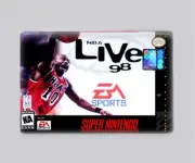 NBA LIVE 98 / SNES - 2"x3" FRIDGE MAGNET (retro super nintendo