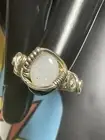 Genuine White Fire Opal Ring 5