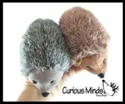 Set of 2 Hedgehog Plush Animal - Stuffed Toy Hedge - Adorable Stuffie Plushie