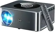 Full HD 25000Lumens Projector 4K WiFi6 Auto Keystone 800ANSI LED Projector Video Home Theater Portable Proyector(8G Manual Focus,US Plug)